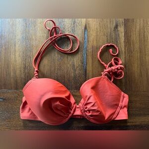 Arie Women's Orange Bikini Top- size 36D